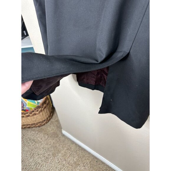 Parisian Signature Womens Black Skirt 18W pencil vintage elastic rayon Zipper - Picture 3 of 9